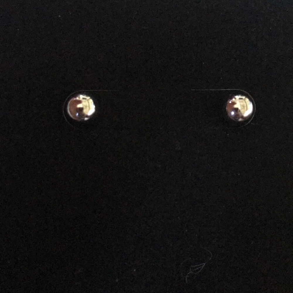 5mm Silver Ball Stud Earrings